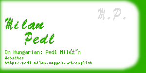 milan pedl business card